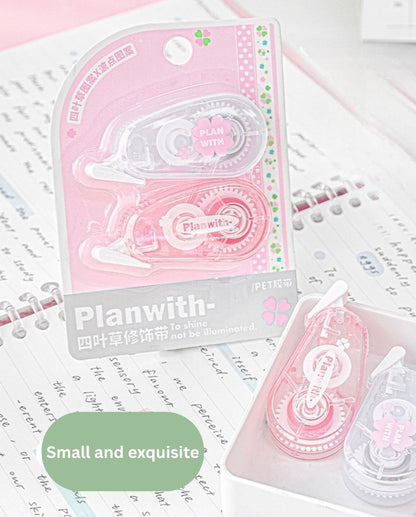 Lucky Clover PET Decorative Tape for Journaling & Note-Taking