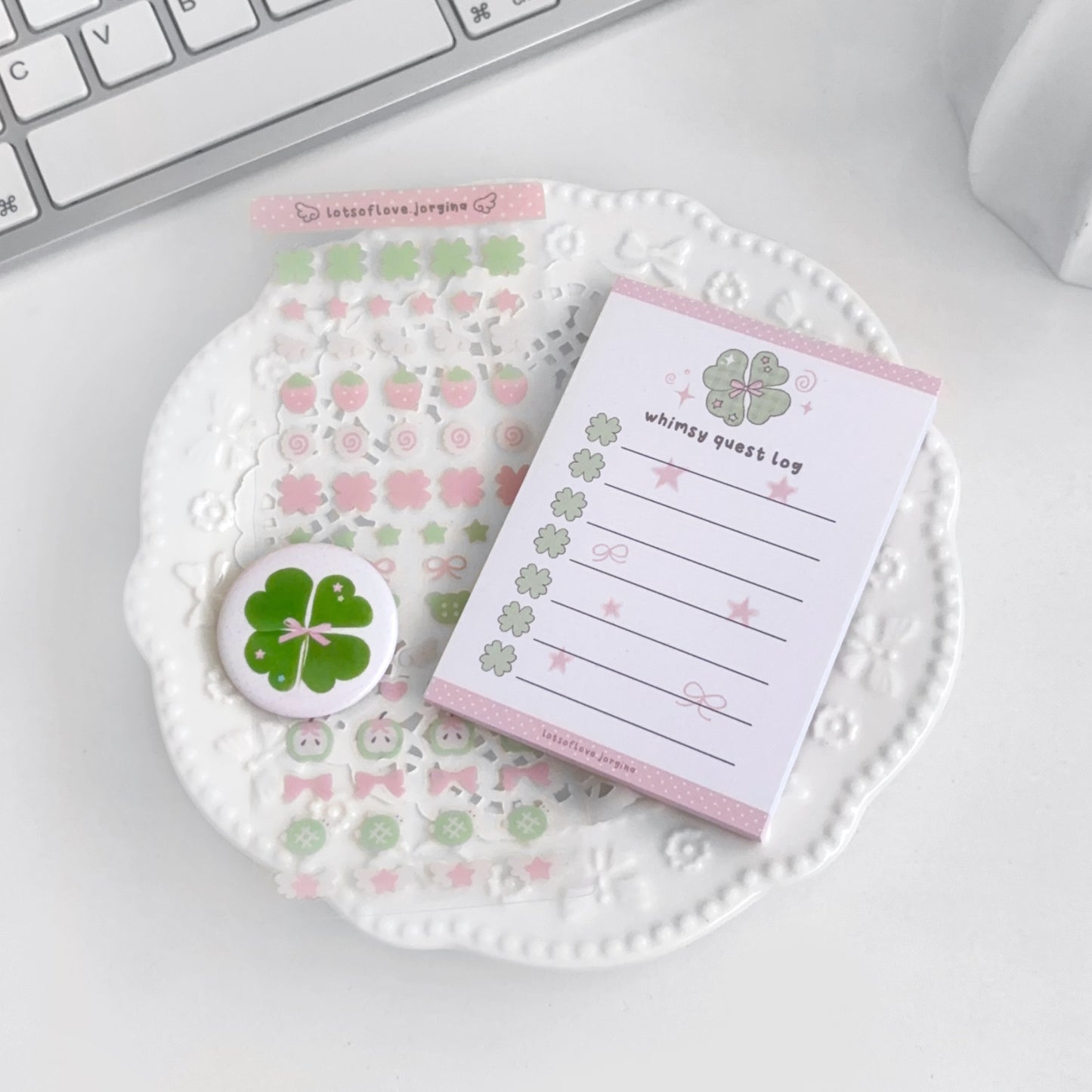 Lucky Girl Syndrome Stationary Set 🎀🍀 - Archive No. 001