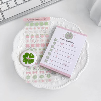 Lucky Girl Syndrome Stationary Set 🎀🍀 - Archive No. 001