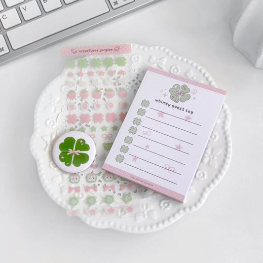 Lucky Girl Syndrome Stationary Set 🎀🍀 - Archive No. 001
