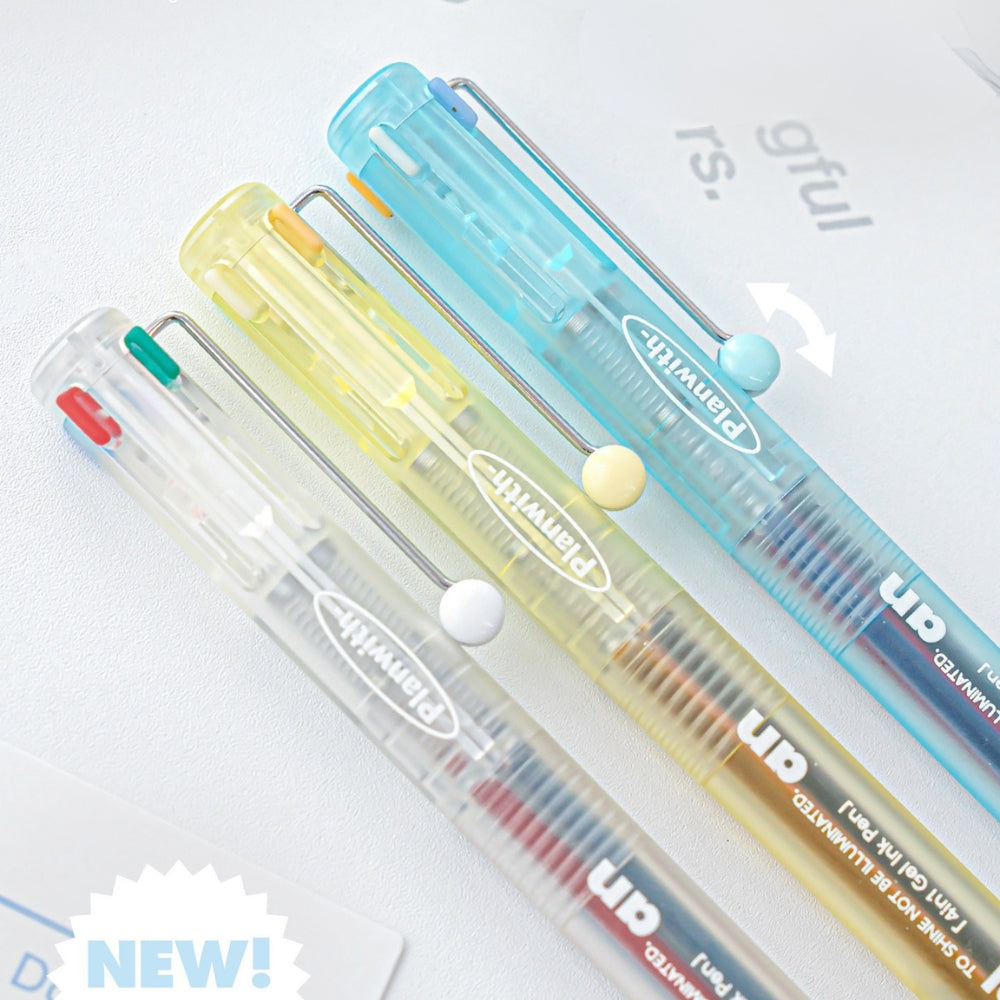 Transparent Frosted Mindflow 4-in-1 Stress-Relief Pen