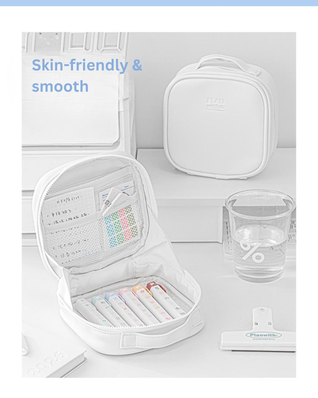 Journal Transit Aesthetic L-Shaped Stationery Pouch