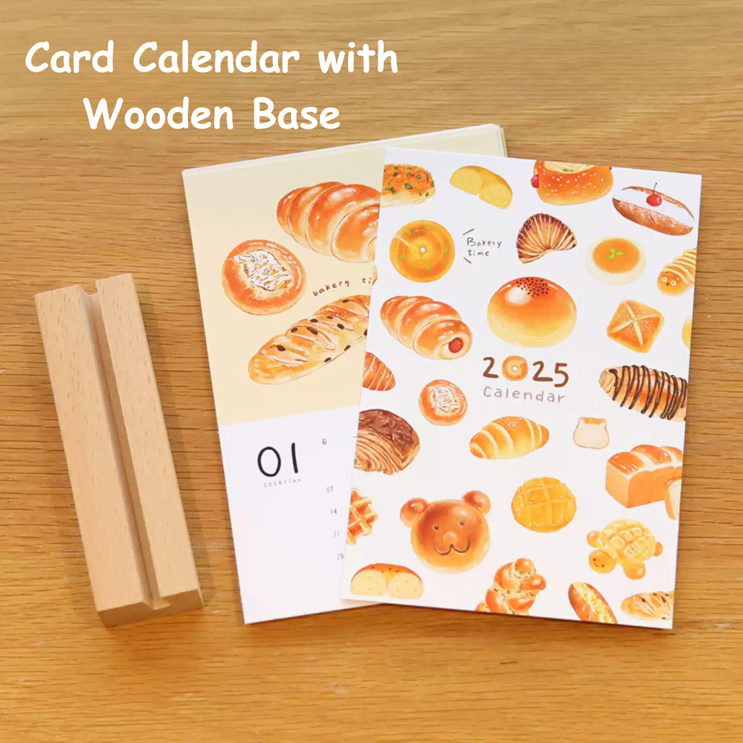 Original 2025 Bear Bread Hand-painted Illustration Calendar