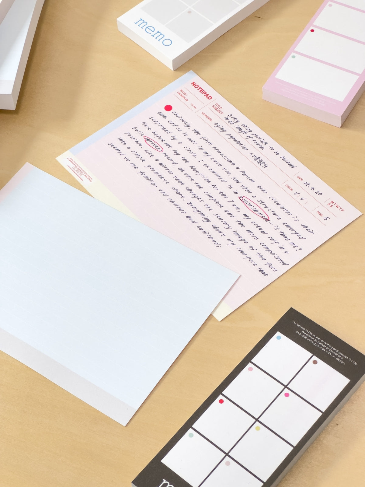 Healing Color System - B5 Double-Color Multi-Functional Paper Pads