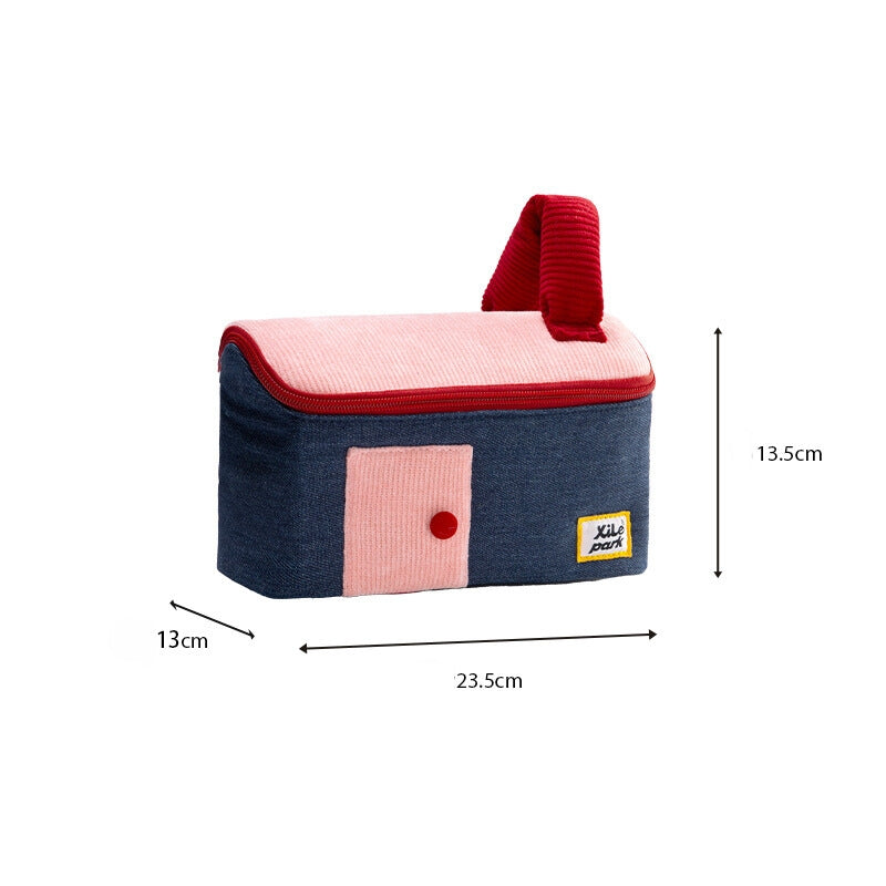 Portable House-Shaped Cosmetic Bag