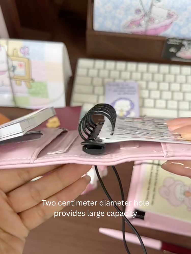 M5 Magnetic Cat Leather Binder Cover