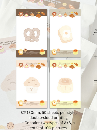 Nature Forest Food Memo Notepads, 100p - SOLD OUT