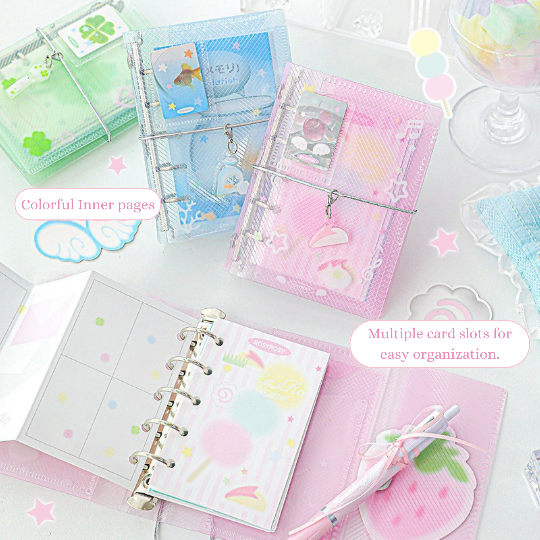 M5 Mini Portable Trifold Binders with Inner Accessories