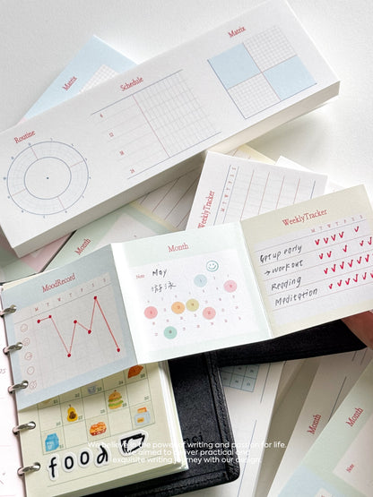 Original 3-in-1 Time Management, Functional Notepads, Journal Material