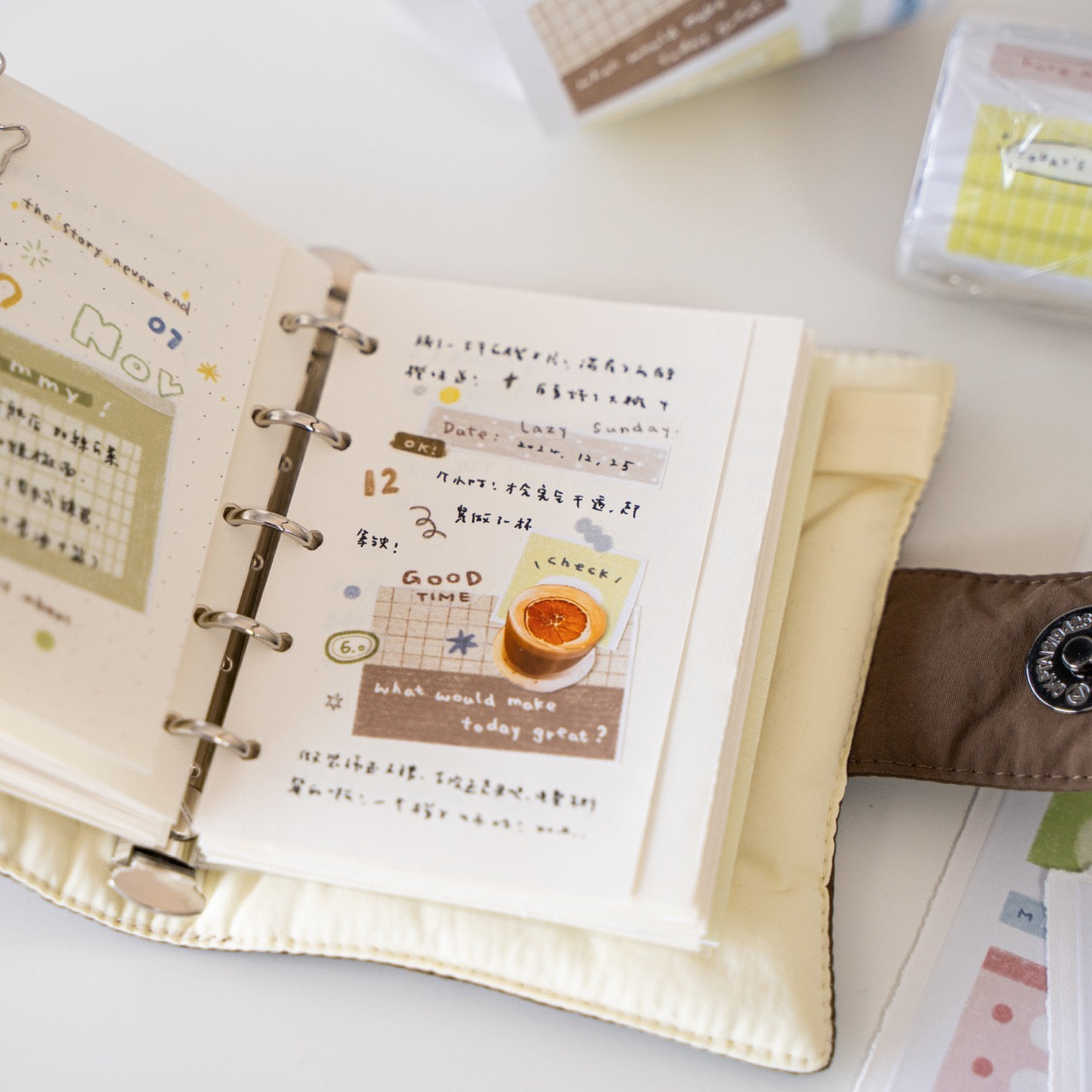 Writing Notes & Doodle Border Washi Tapes & Die-cut Stickers