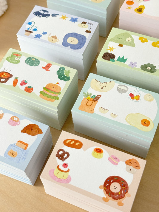 Nature Forest Food Mini Notepads