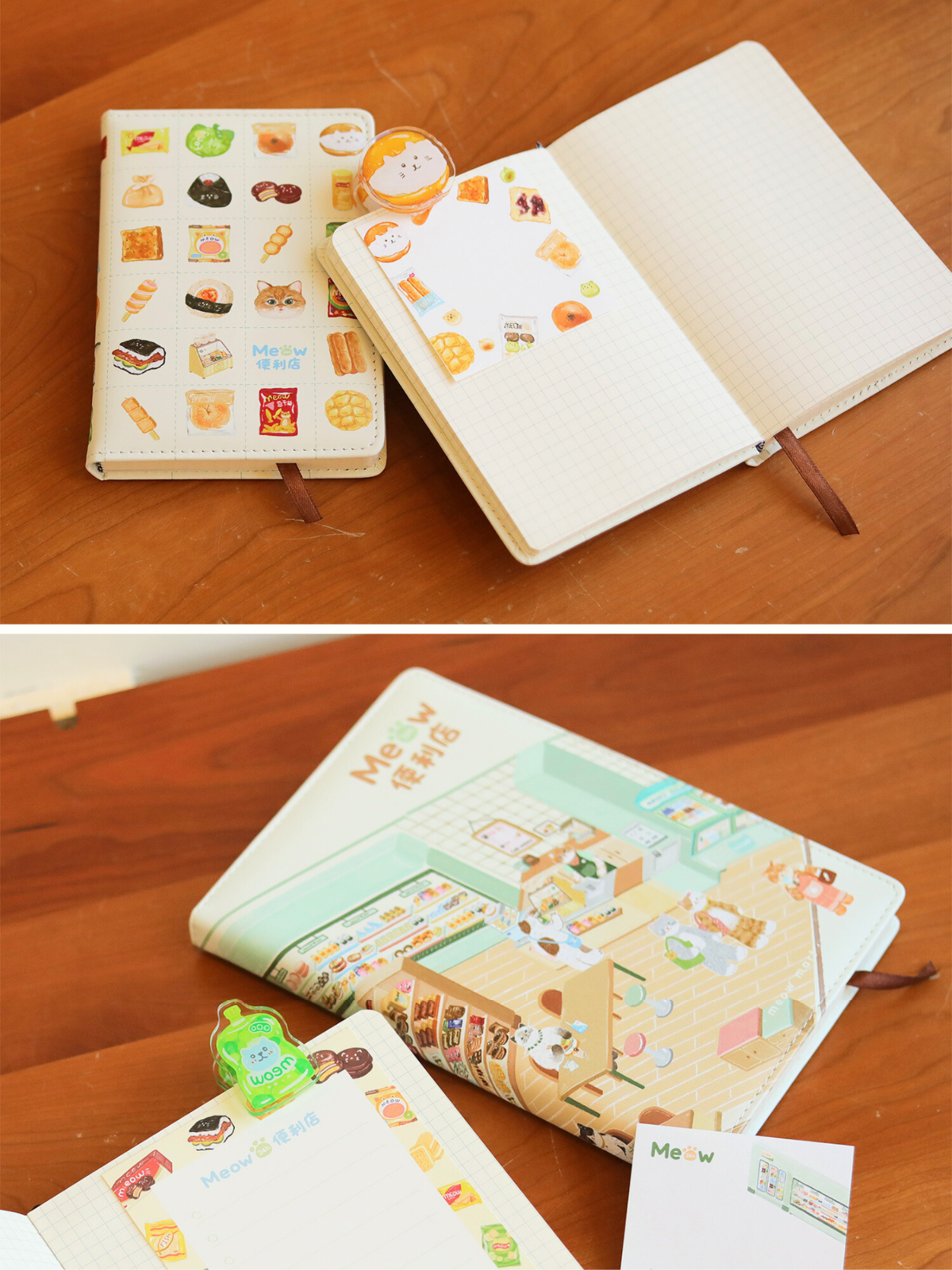 Convenience Store Collection PU Leather Notebooks, A5, A6