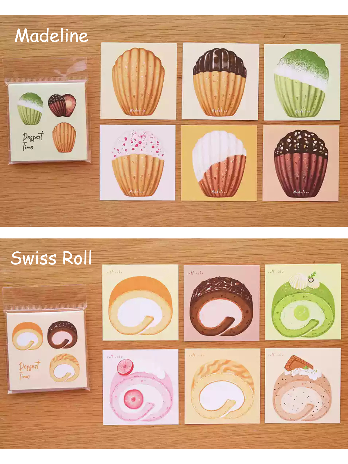 Bagels/Pound Cake/Swiss Roll/Madeleine Notepads