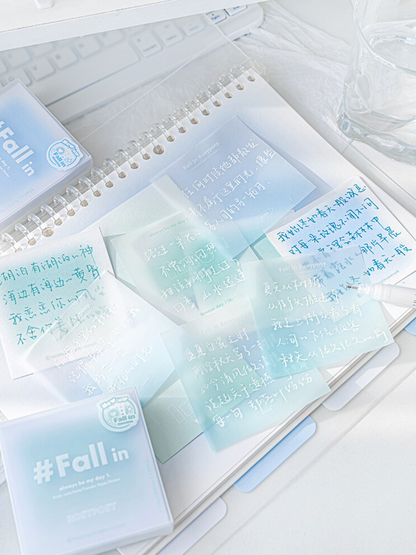 Fall in Collection Soft Gradient Mixed Notepaper