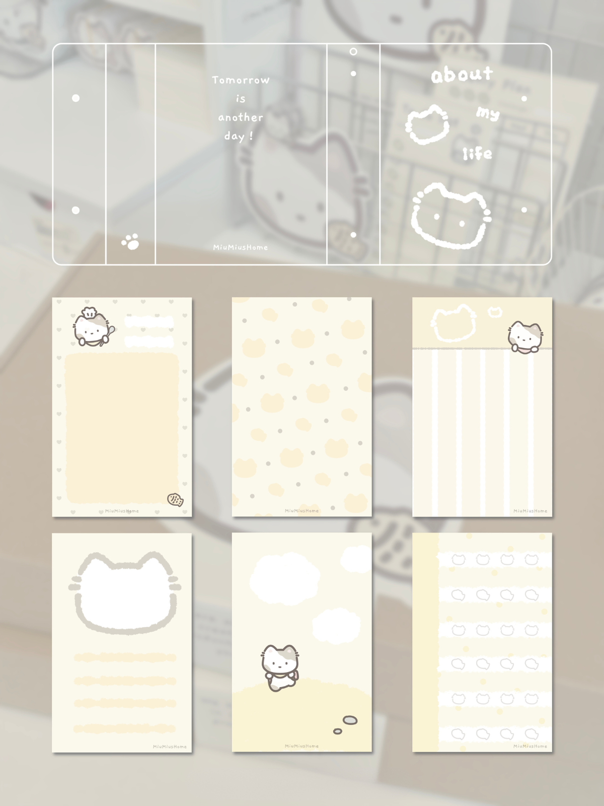 Cute M5 Miu Miu Notepads/Binder Refills