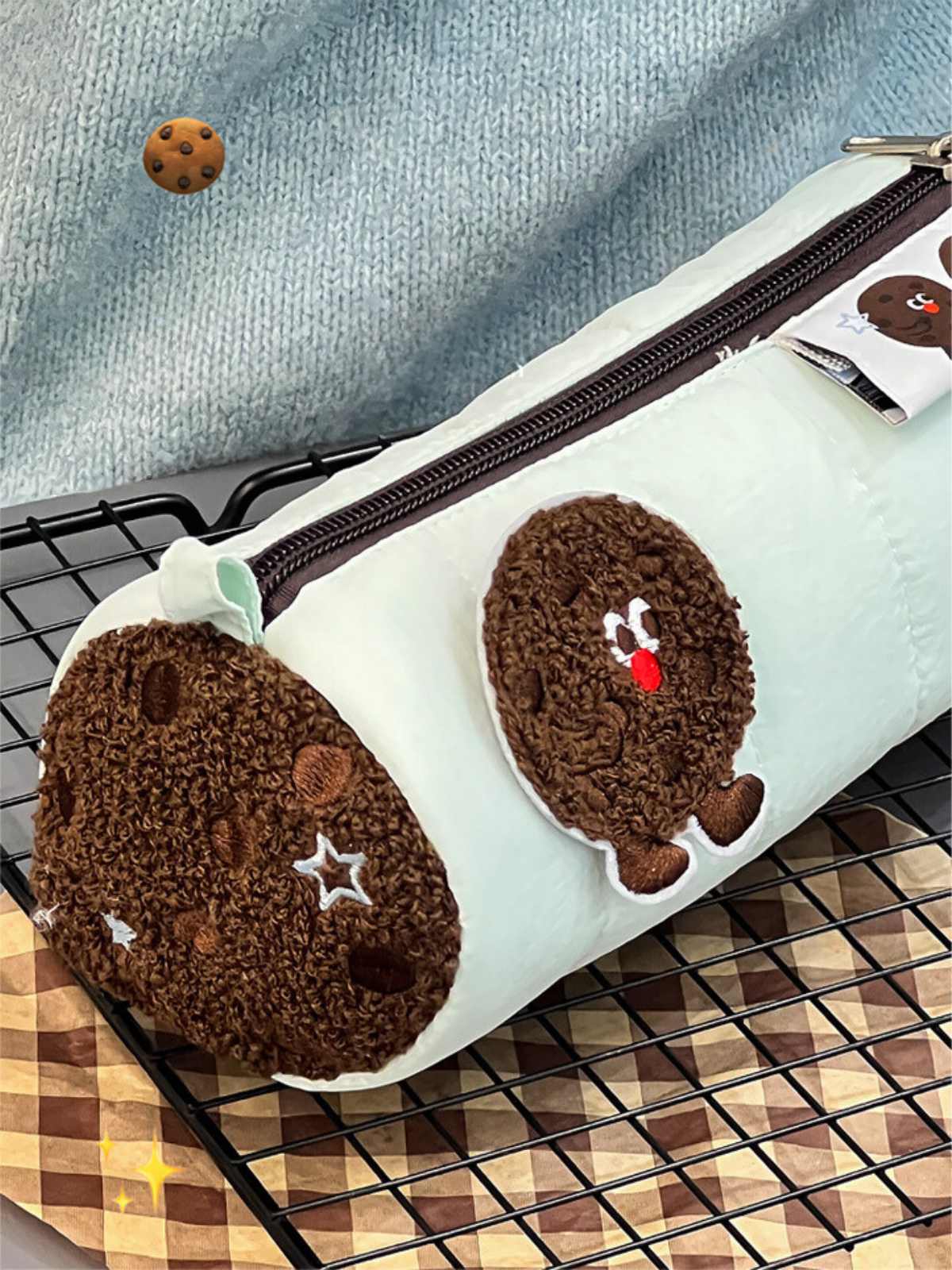 Original Design Mint Chocolate Cookie Pencil Pouch