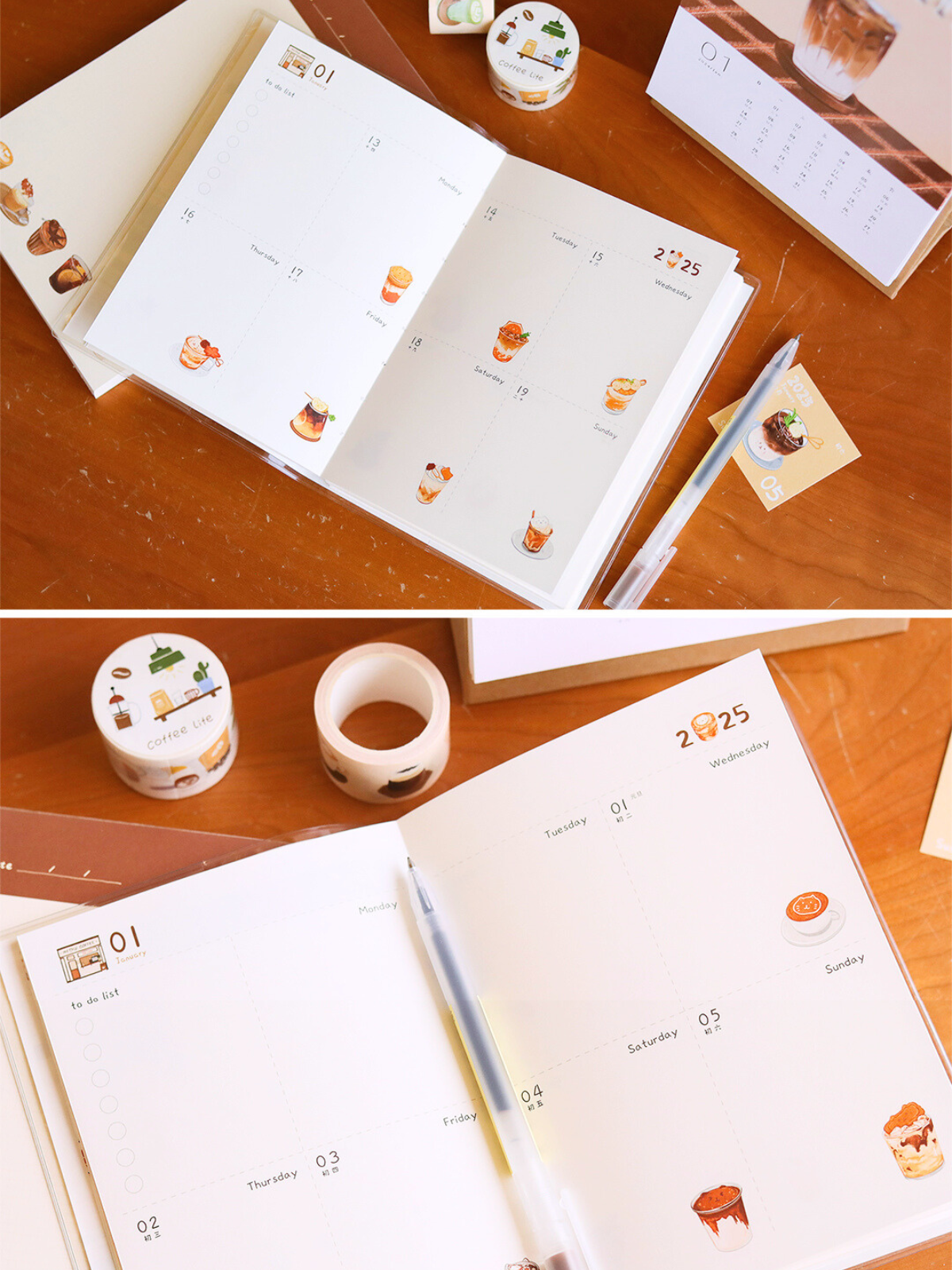 Original 2025 Food Shop Collection B6 Planner