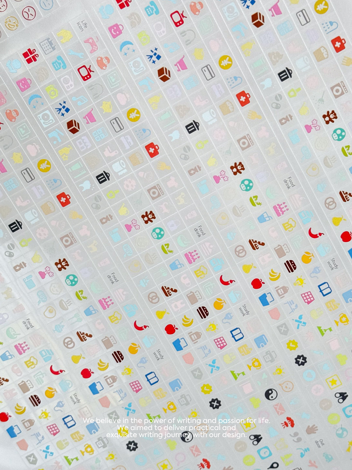 Daily Life Function Icon Tape Cut Film Sticker Roll - SOLD OUT