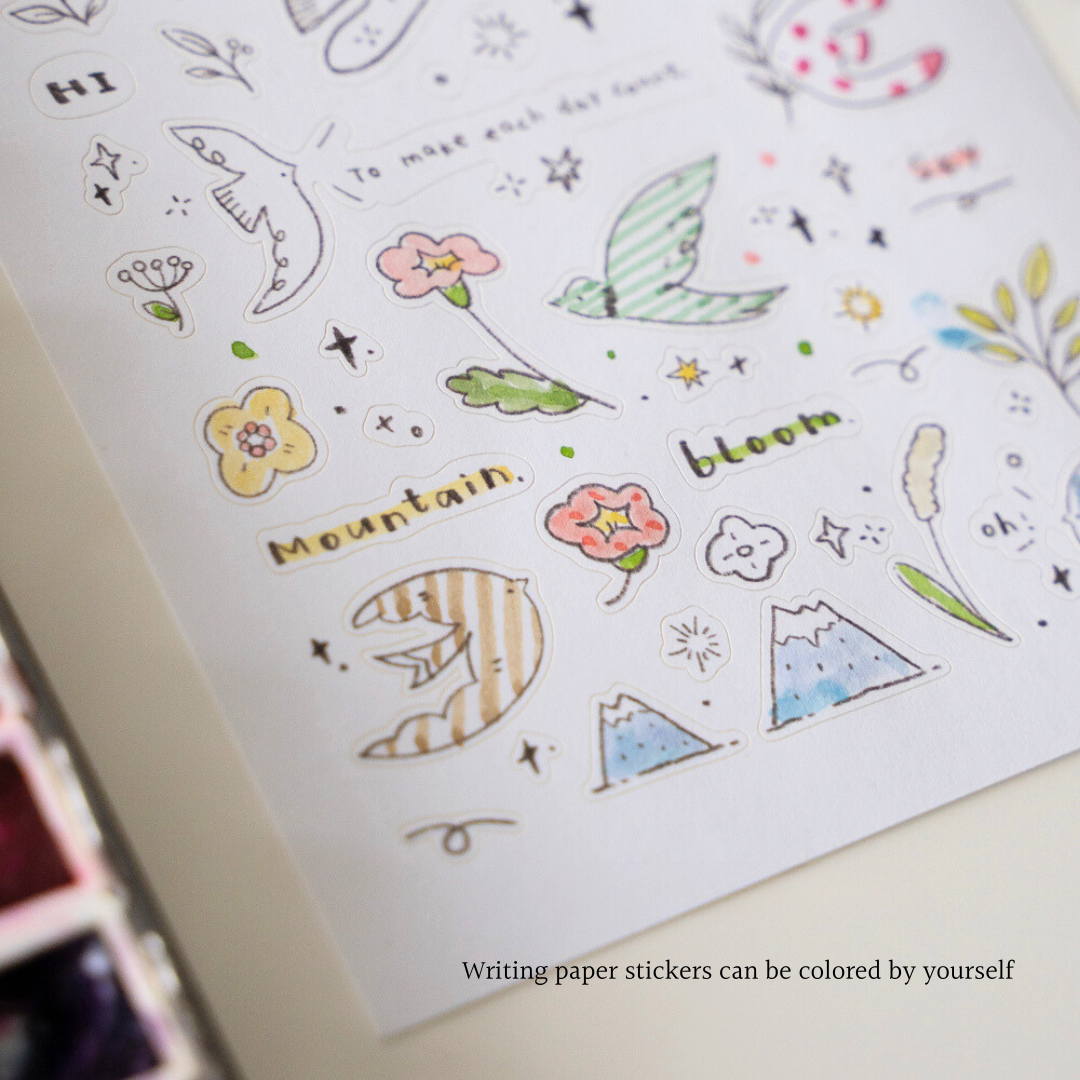 Original Coffee Bird Home Die-cut Stickers