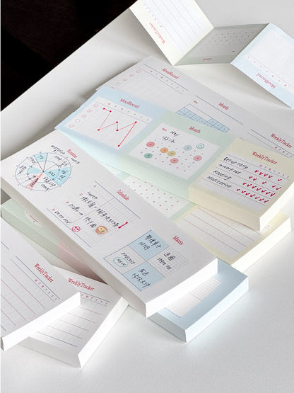 Original 3-in-1 Time Management, Functional Notepads, Journal Material