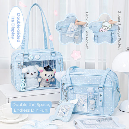 Clear Window Doll Carrier Ita Tote Bag