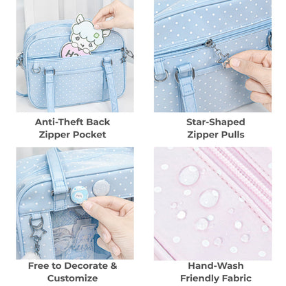 Clear Window Doll Carrier Ita Tote Bag