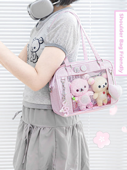 Clear Window Doll Carrier Ita Tote Bag