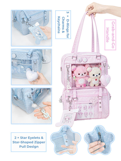 Clear Window Doll Carrier Ita Tote Bag