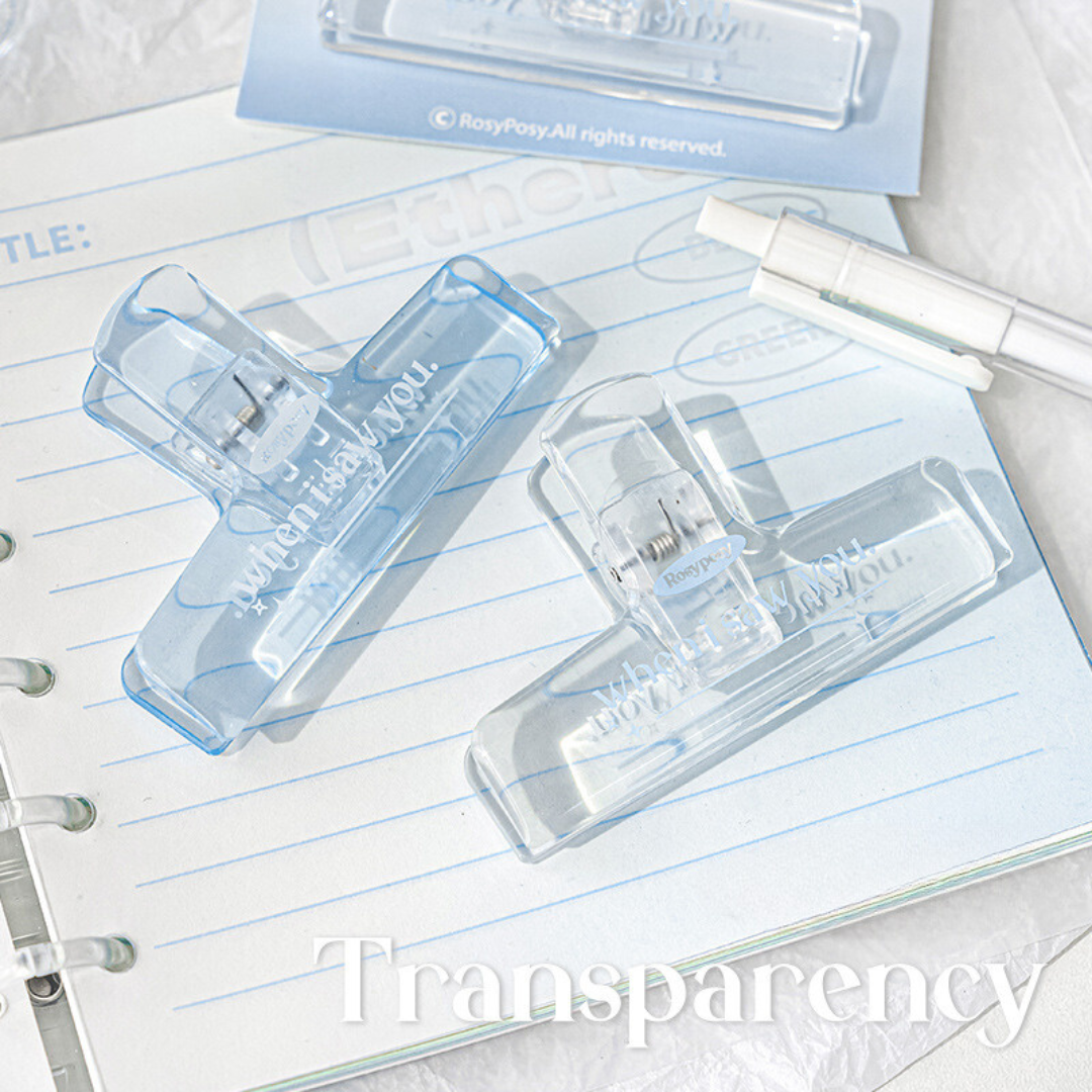 Saw You Collection Transparent Acrylic Clips