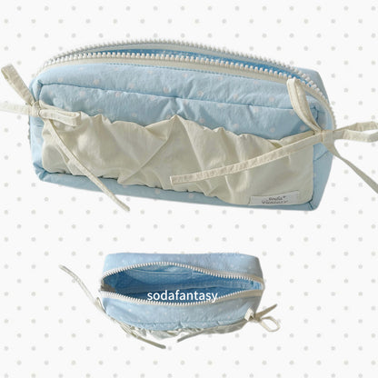Original Aqua Polka Dot Pencil Pouch