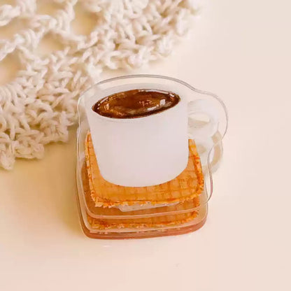 Coffee Bread Acrylic PP Clips