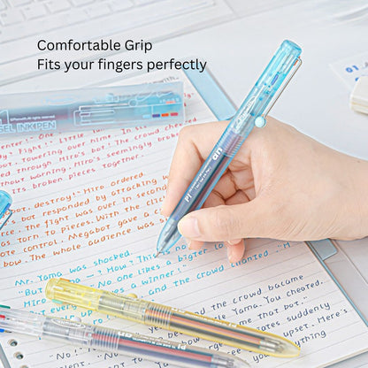 Transparent Frosted Mindflow 4-in-1 Stress-Relief Pen