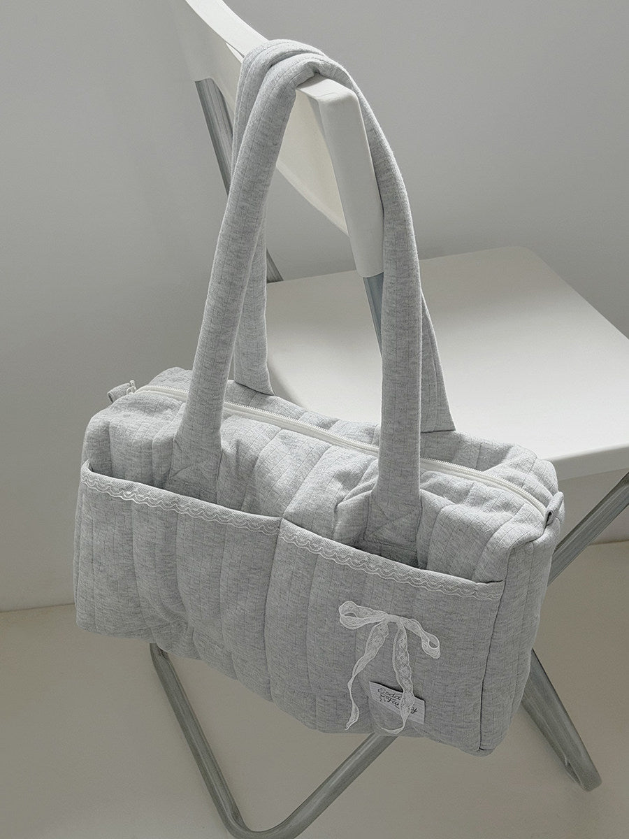 K-Style Puffer Tote Bag for Commute & Travel