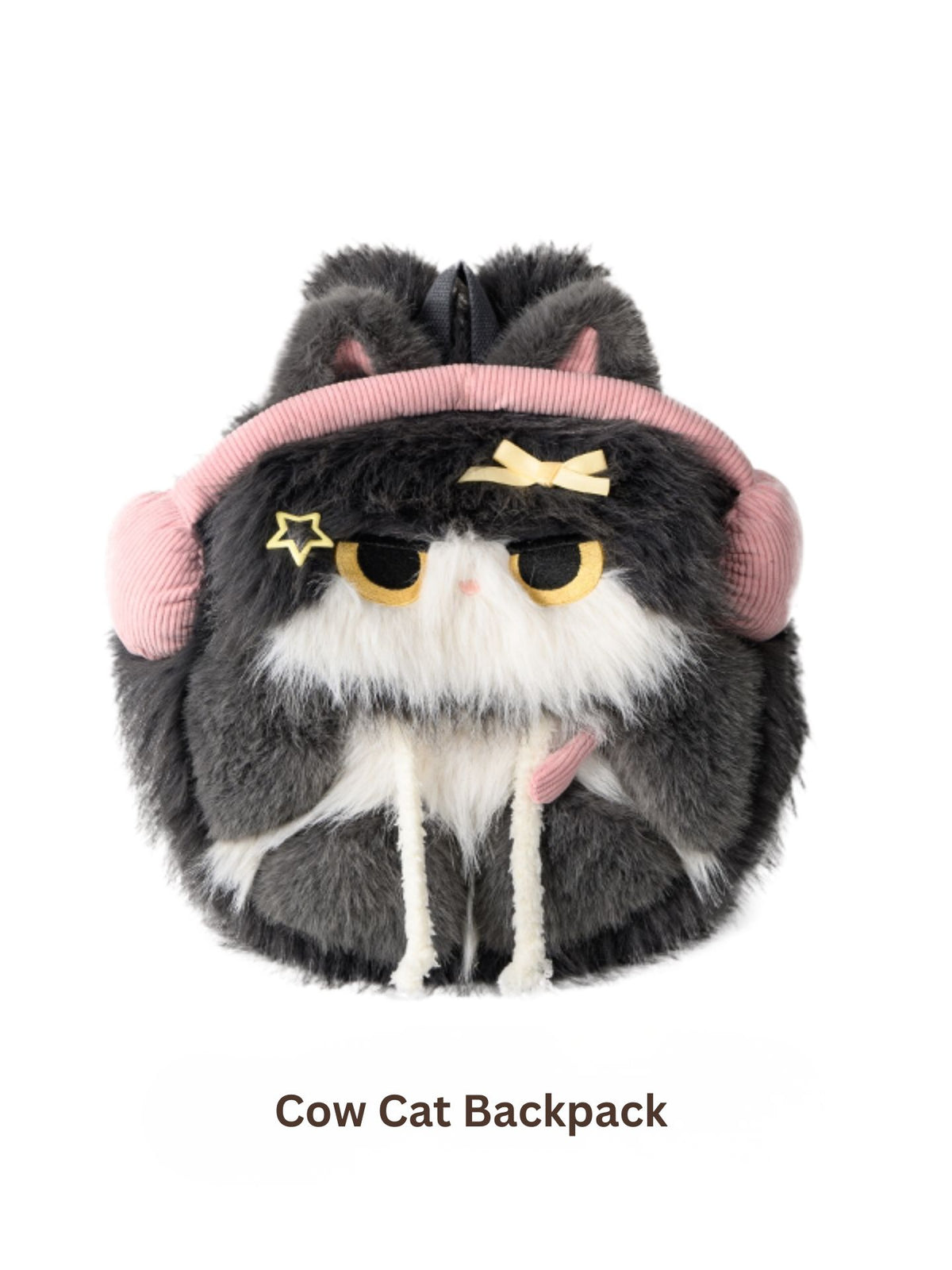 Headphone Cat Plush Backpack