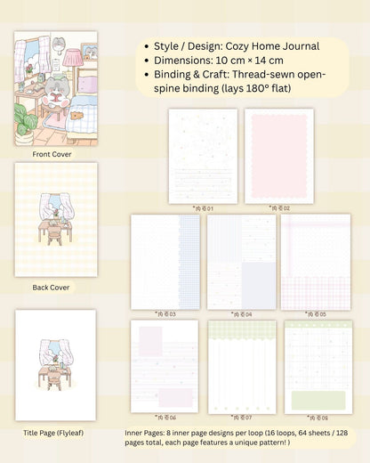 Original Little Kitty A6 Full-Color Journal