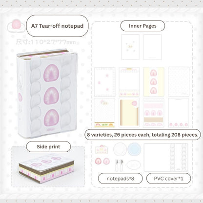 Strawberry Cake Edge-Gilded A7 Journal & Memo Pad