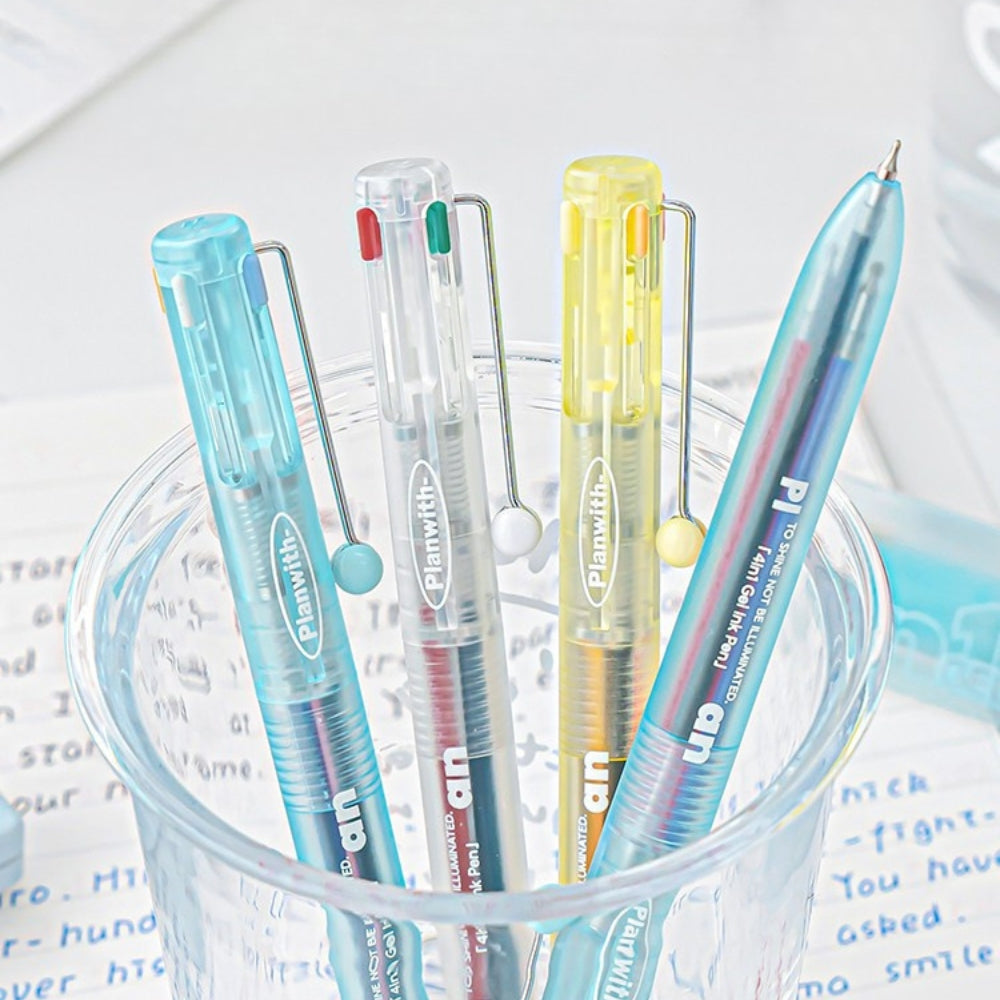 Transparent Frosted Mindflow 4-in-1 Stress-Relief Pen