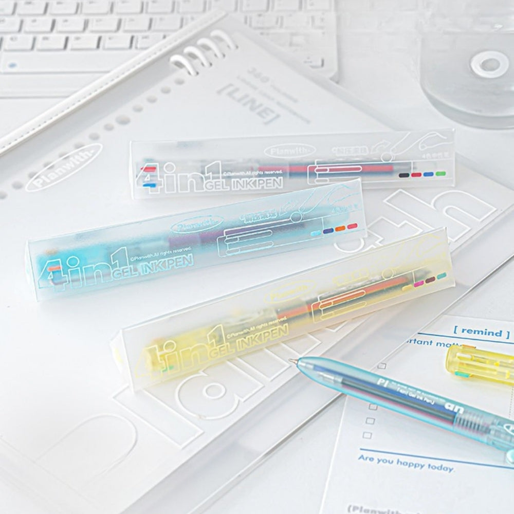 Transparent Frosted Mindflow 4-in-1 Stress-Relief Pen