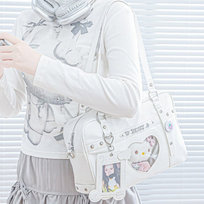 Cyber-Chic Crossbody Shoulder Ita Bag