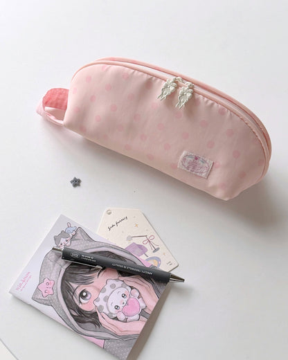 Original Pink Polka Dot Pencil Pouch