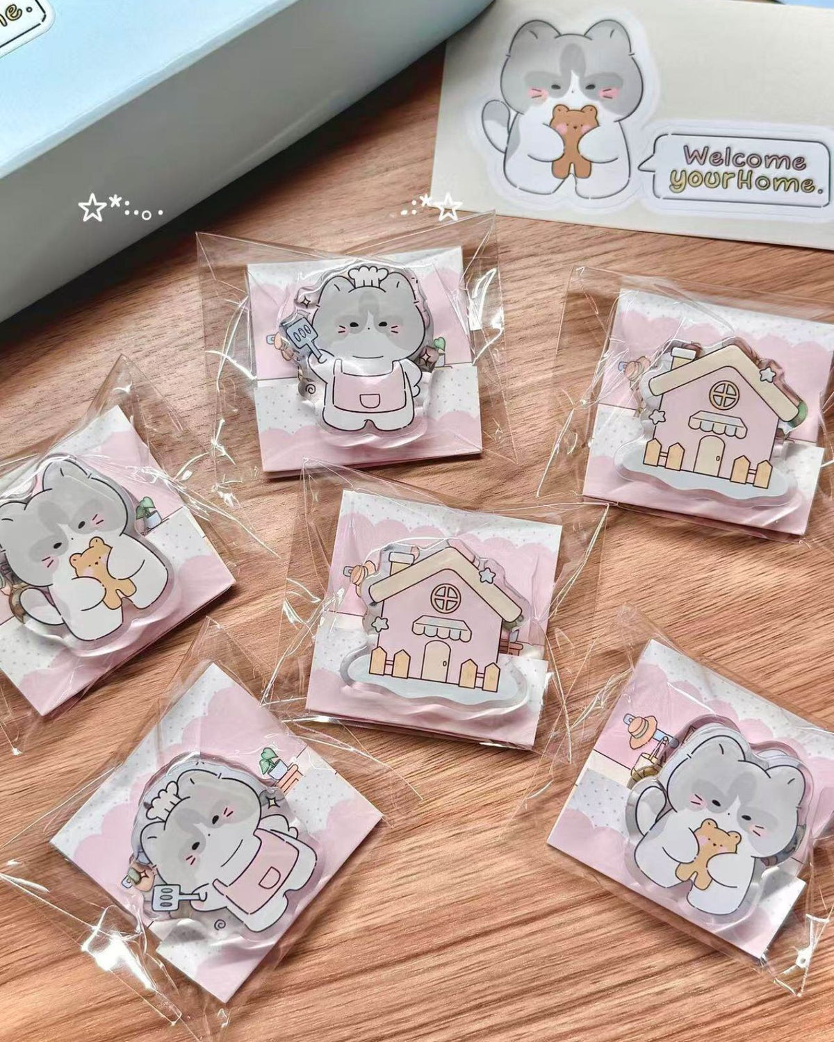 Brey's Home Acrylic PP Memo Clip Set