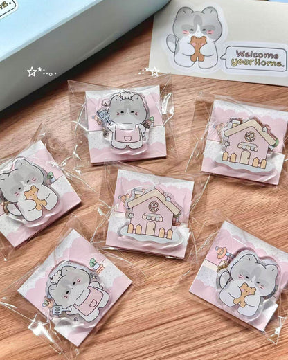 Brey's Home Acrylic PP Memo Clip Set