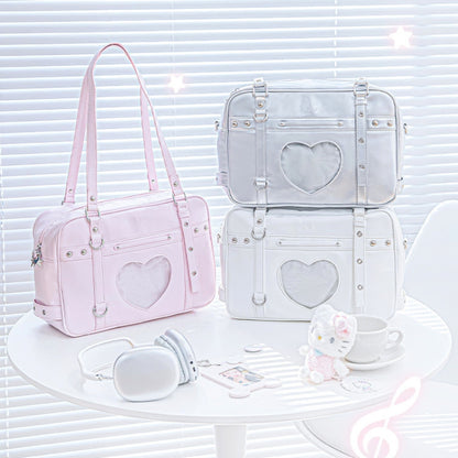 Cyber-Chic Crossbody Shoulder Ita Bag