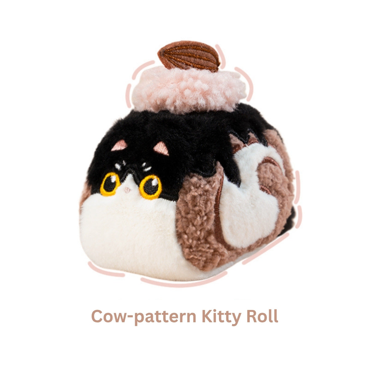 Original Creamy Swiss Roll Cat Plush Toy & Bag Charm