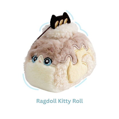 Original Creamy Swiss Roll Cat Plush Toy & Bag Charm