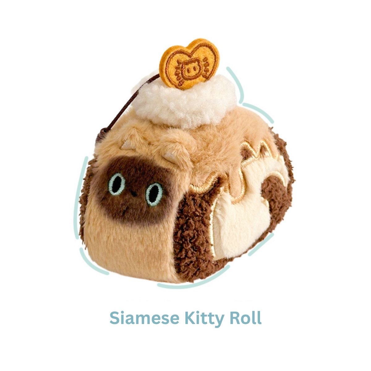 Original Creamy Swiss Roll Cat Plush Toy & Bag Charm
