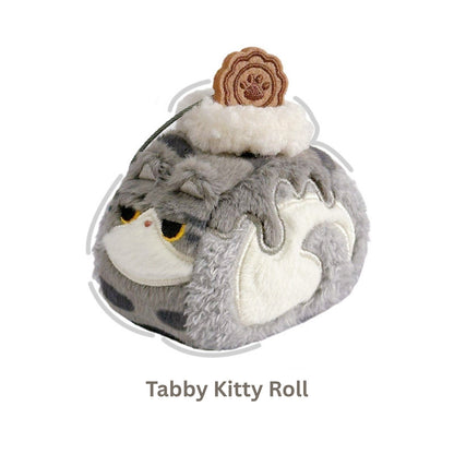 Original Creamy Swiss Roll Cat Plush Toy & Bag Charm