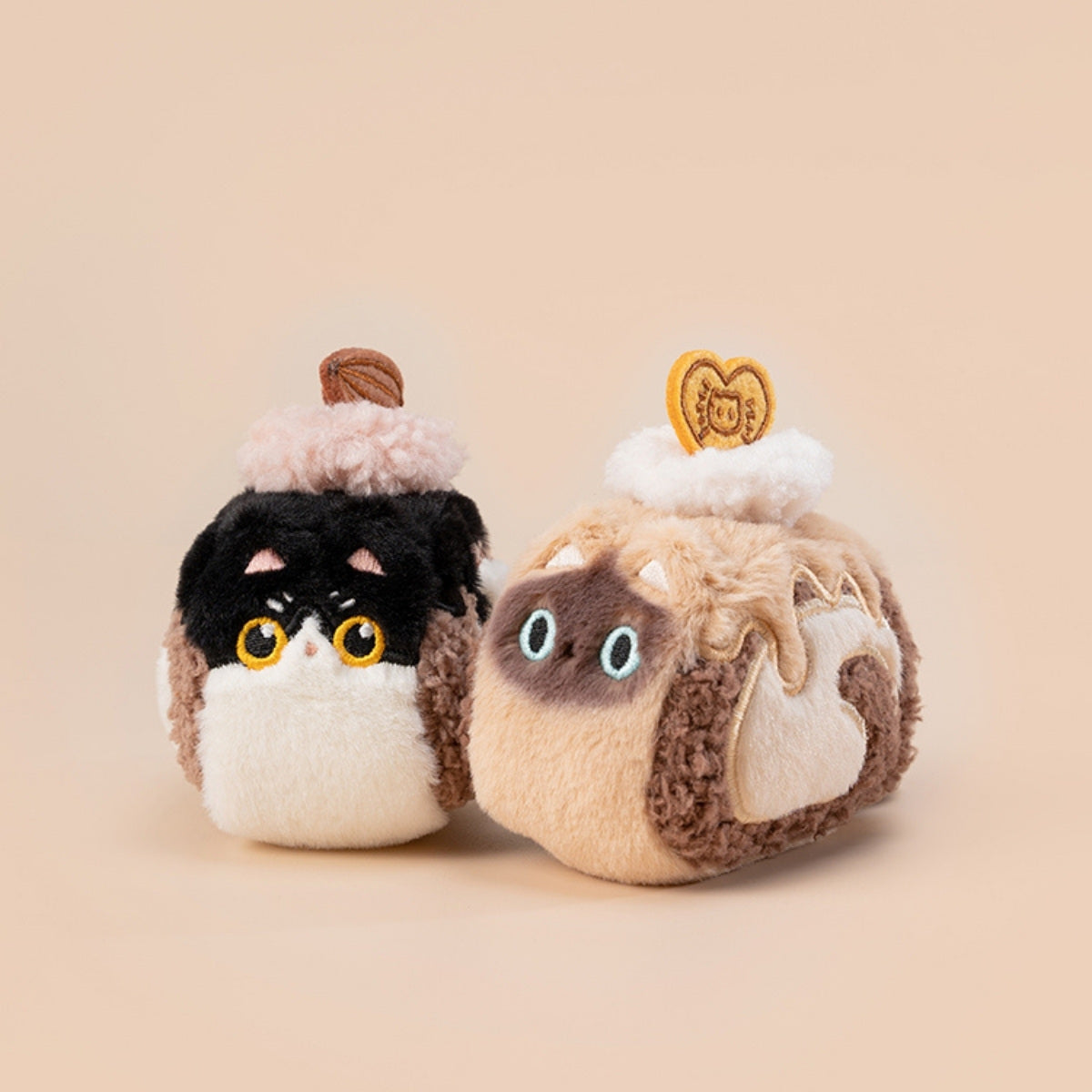 Original Creamy Swiss Roll Cat Plush Toy & Bag Charm