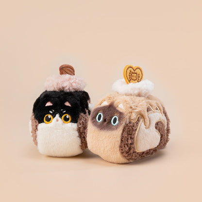 Original Creamy Swiss Roll Cat Plush Toy & Bag Charm