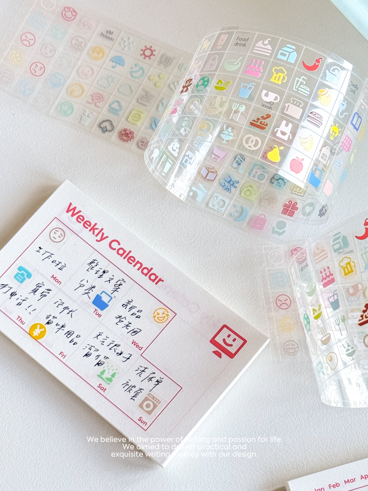 Daily Life Function Icon Tape Cut Film Sticker Roll - SOLD OUT